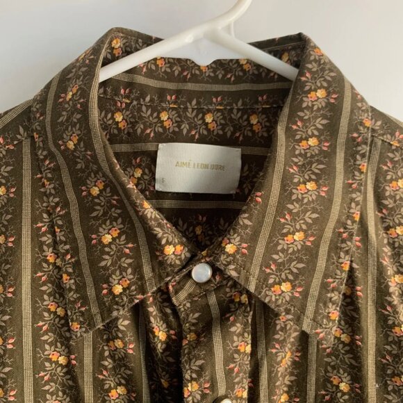 Aime Leon Dore Floral Button Down - Picture 2 of 6